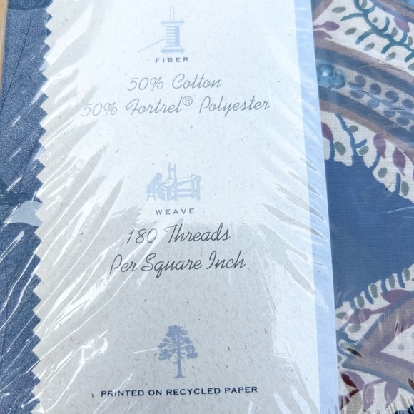 Dan River King Pillowcases NOUVEAU PAISLEY Vintage NEW SEALED Set of‎ 2 USA NOS - Picture 4 of 9